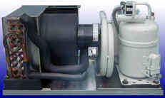 Another view of  Rich Beers Marine's TECHNICOLD self-contained yacht marine air conditioning